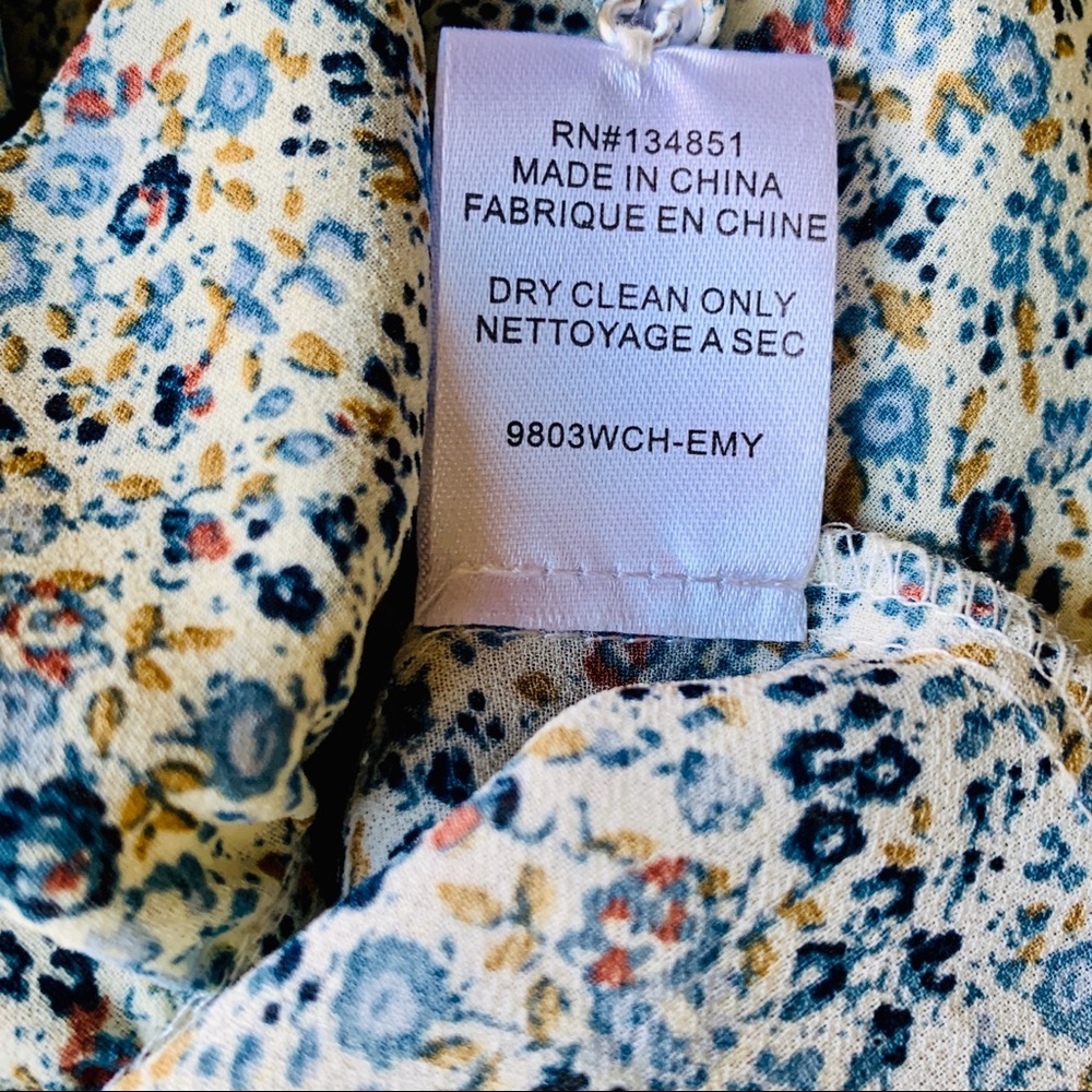 NWT Wayf Paxton Sheer Floral Mini Swing Dress - Picture 5 of 9